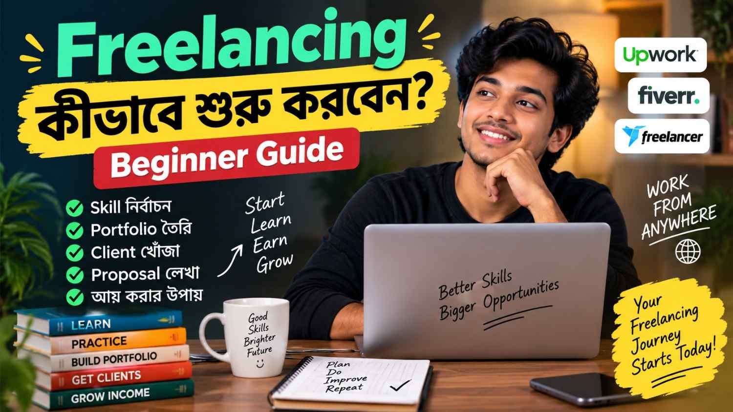 Freelancing কীভাবে শুরু করবেন? Step by step শিখুন খুব সহজে
